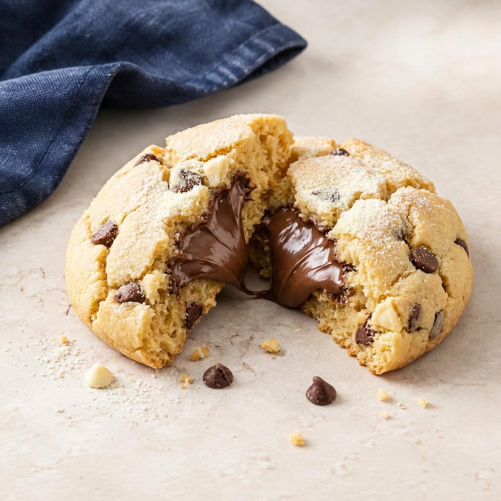 Cookie Ninho com Nutella